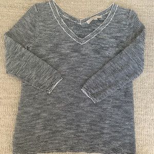 Black and White Striped Sweater